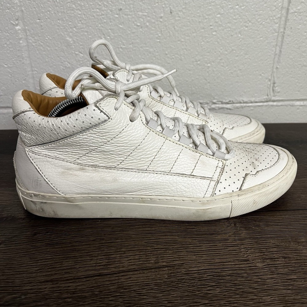 Distorted People Barber & Butcher‎ Mens Sneakers White Lace Up 9.5M EUR 43